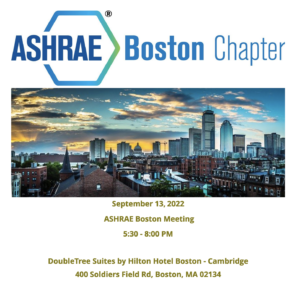 ASHRAE Boston Meeting @ DoubleTree Suites by Hilton Hotel Boston - Cambridge