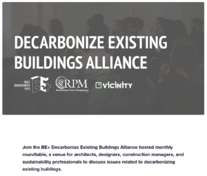Decarbonize Existing Buildings Alliance @ Virtual