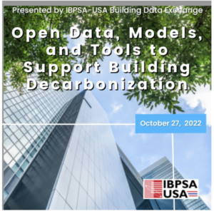 Open Data, Models, and Tools to Support Building Decarbonization