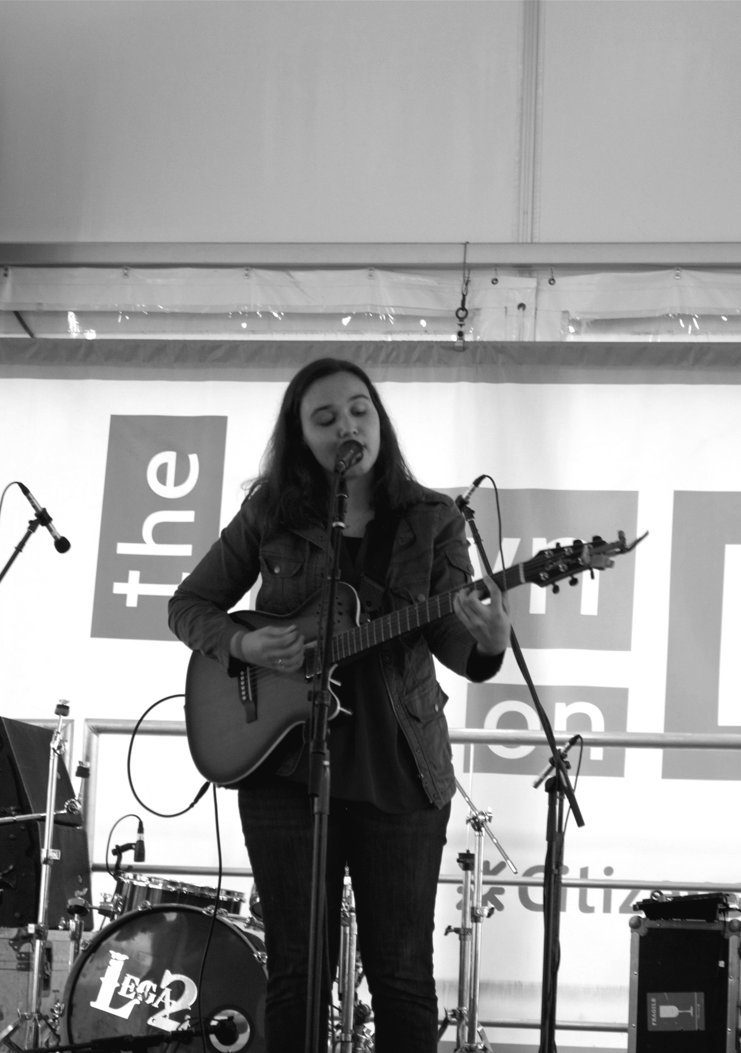 Kate Diaz sings her favorite songs "On My Own" and “"Play The Part” at the Gilded Fest. Diaz, originally from Chicago, now lives in Boson as a singer songwriter. She posts her music on YouTube and wanted to share her covers on the Gilded Fest stage. 